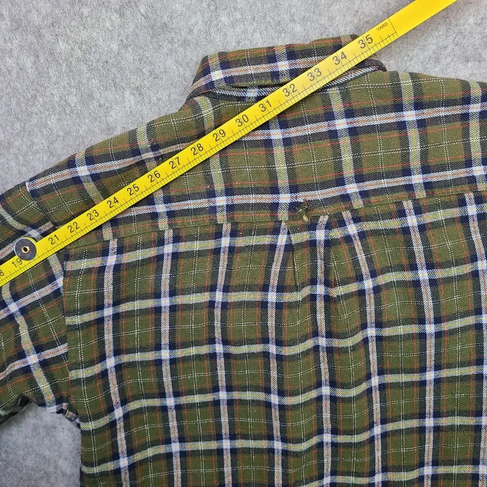 Levis  Sherpa Lined Flannel Shirt Men's L Shacket Jacket Green Plaid Workwear‎ - Picture 9 of 10